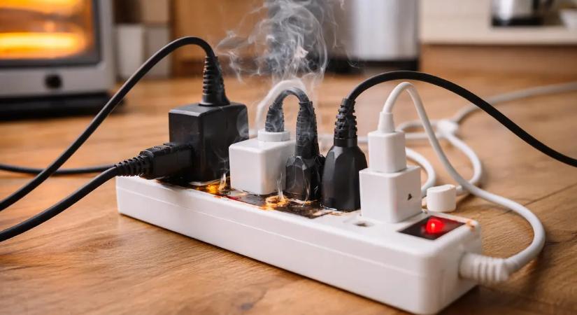 Több készüléket is egy hosszabbítóba dug? Nagyobb lehet a tűzveszély, mint gondolná