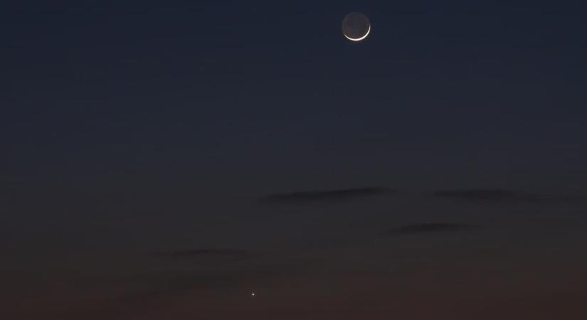 A holdsarló közelében ragyogott a Vénusz