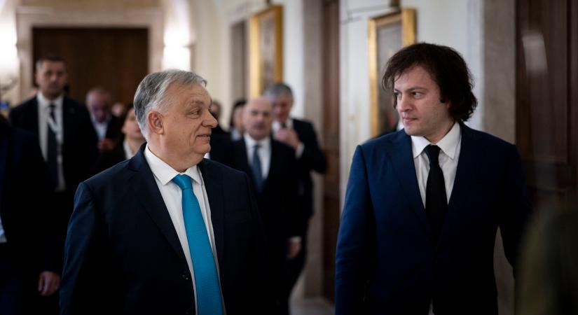 Orbán Viktor Irakli Kobakhidzével tárgyalt