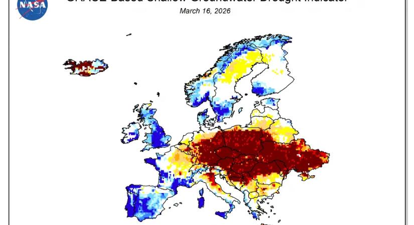 Az egész Kárpát-medencében nagyon alacsony a talaj víztartalma